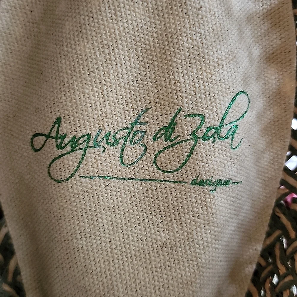 AUGUSTO DI ZOLA- Straw Hat/Fedora,Tan-EUC! - Picture 13 of 15